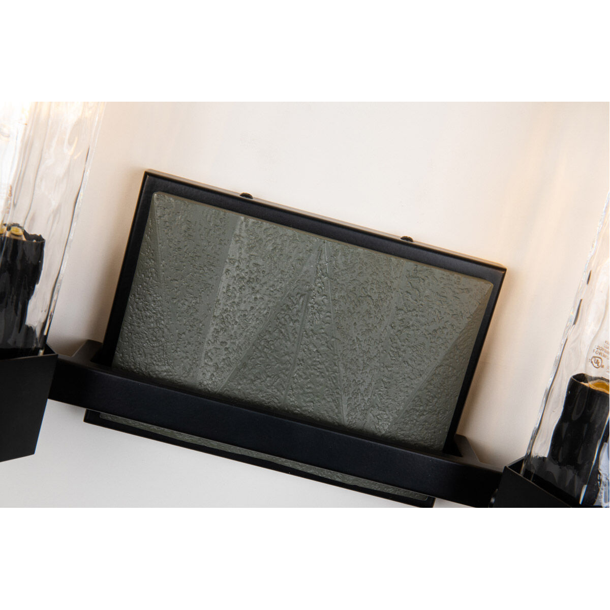 Navarre 2 Light 14 inch Black+Grey Bath Light Wall Light